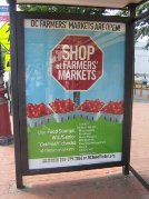 bus shelter farmers market ad